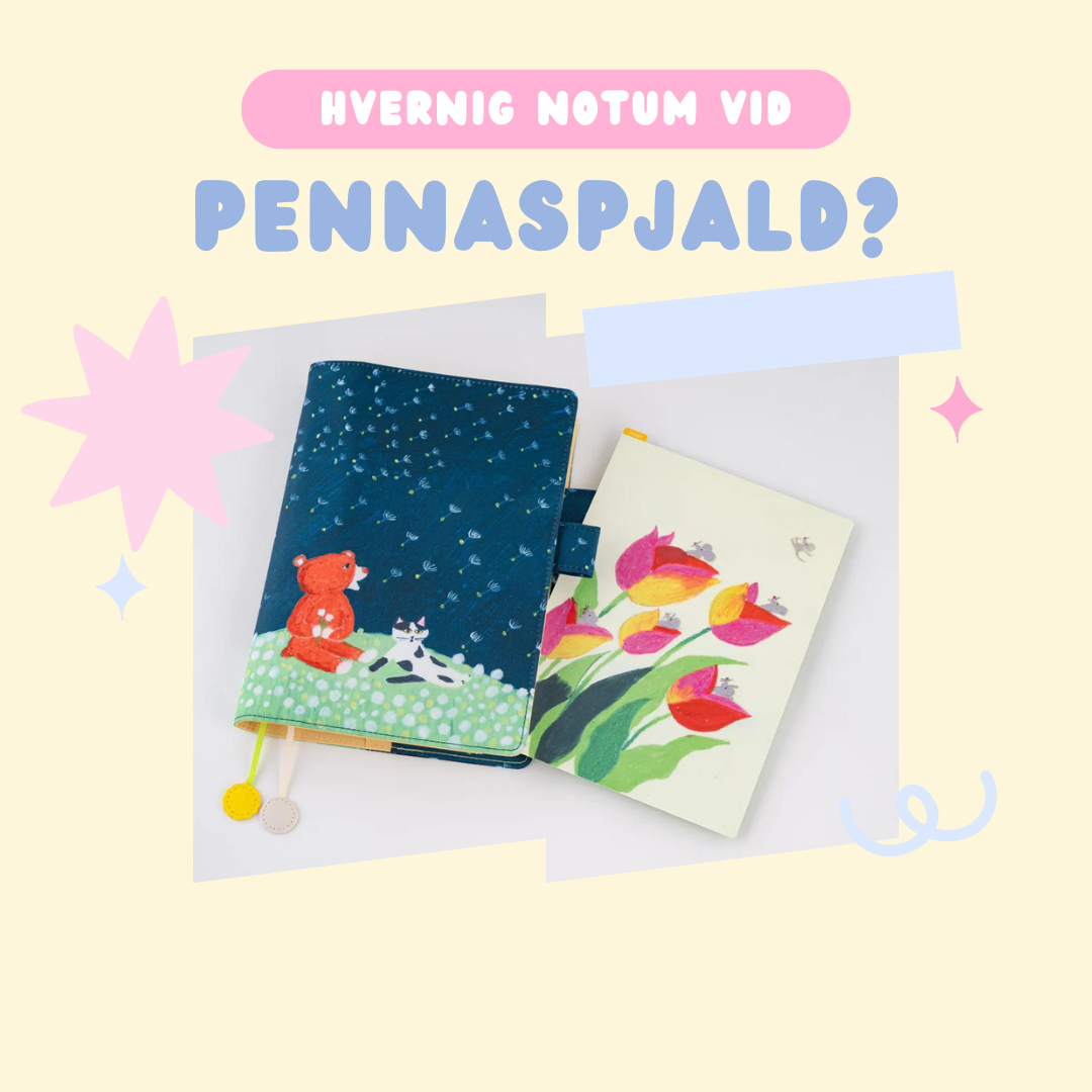 Hvernig nota ég shitajiki / pennaspjald?