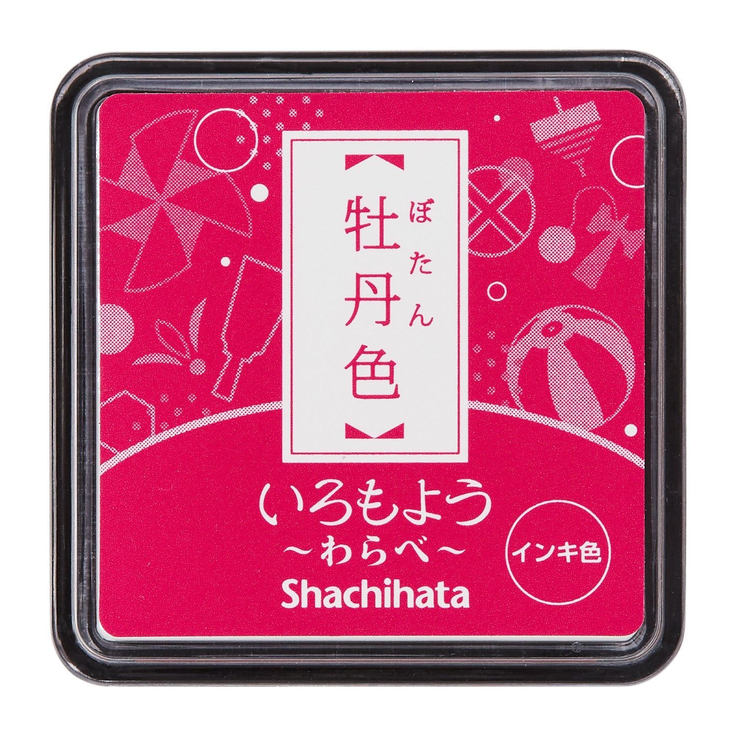 Shachihata stimpilpúði (minni) - bóndarós 牡丹色