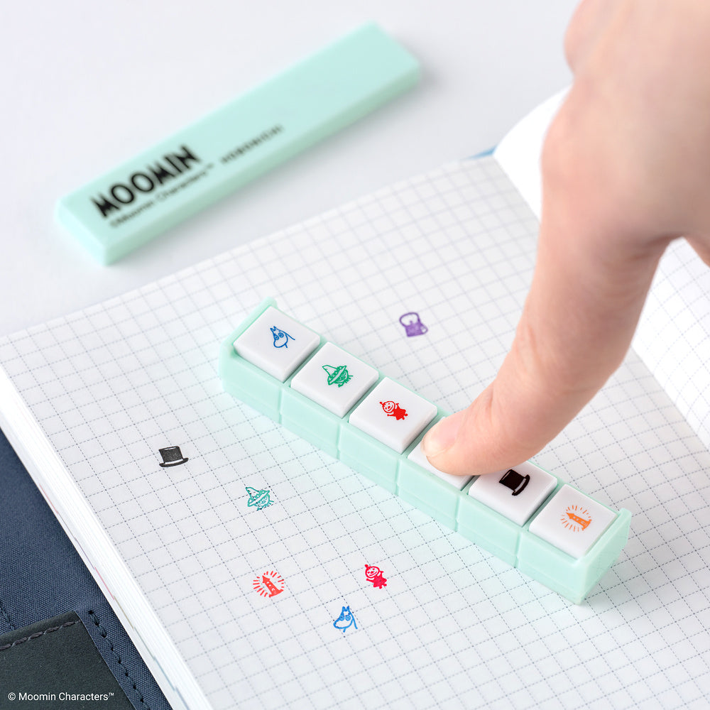 Kodomo no Kao x Hobonichi: Pochitto6 Push-Button Stamp (Moomin)