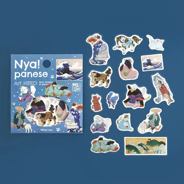 BGM 45 límmiðar í pakka - nyapanese (blátt)