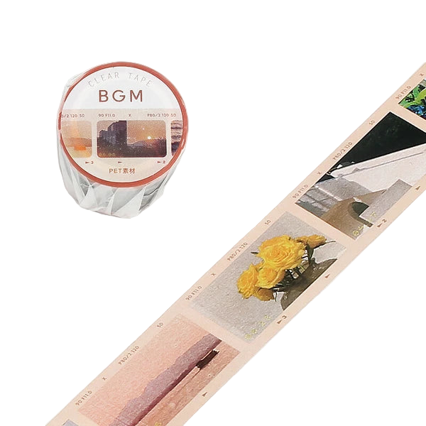 Skrautlímband - ferskjubleik ljósmyndafilma (30mm x 3m)