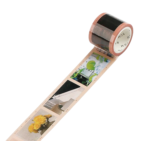 Skrautlímband - ferskjubleik ljósmyndafilma (30mm x 3m)