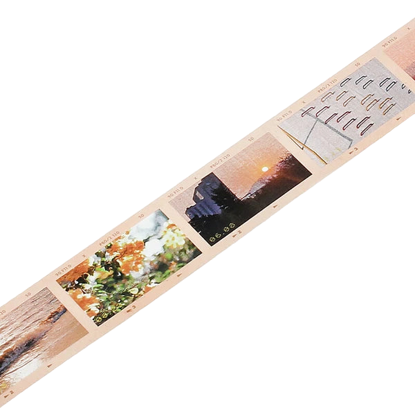 Skrautlímband - ferskjubleik ljósmyndafilma (30mm x 3m)