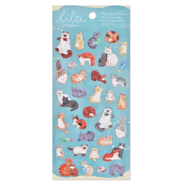 3d límmiðar - kisurnar