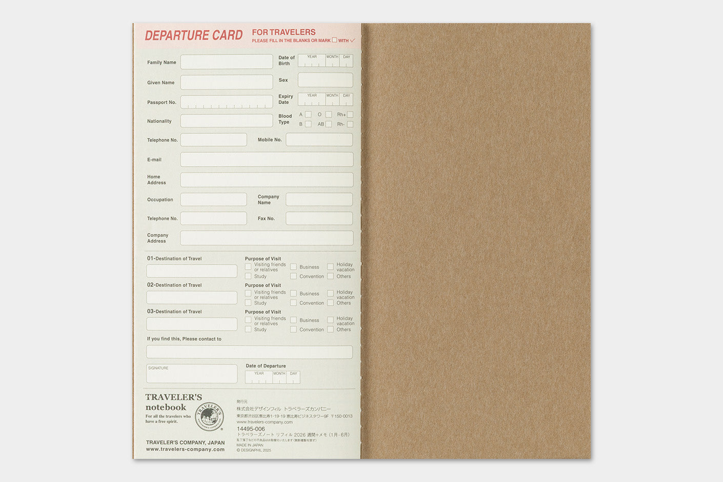 TRC 2026 Weekly + Memo Diary Regular Size (forpöntun/pre-order)