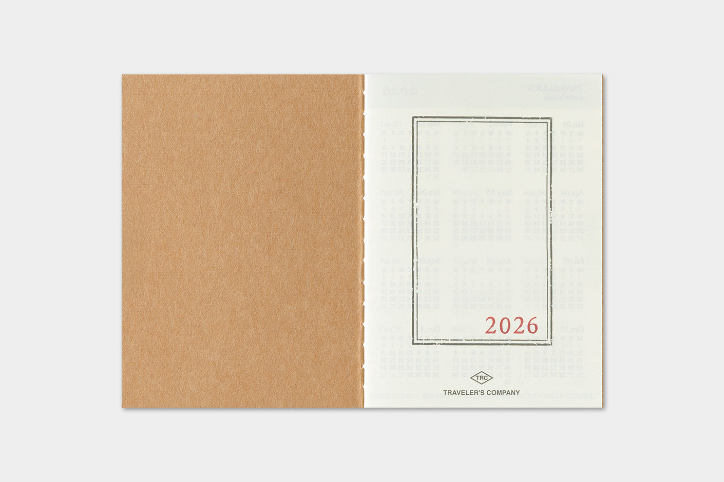 TRC 2026 Monthly Diary Passport Size (forpöntun/pre-order)