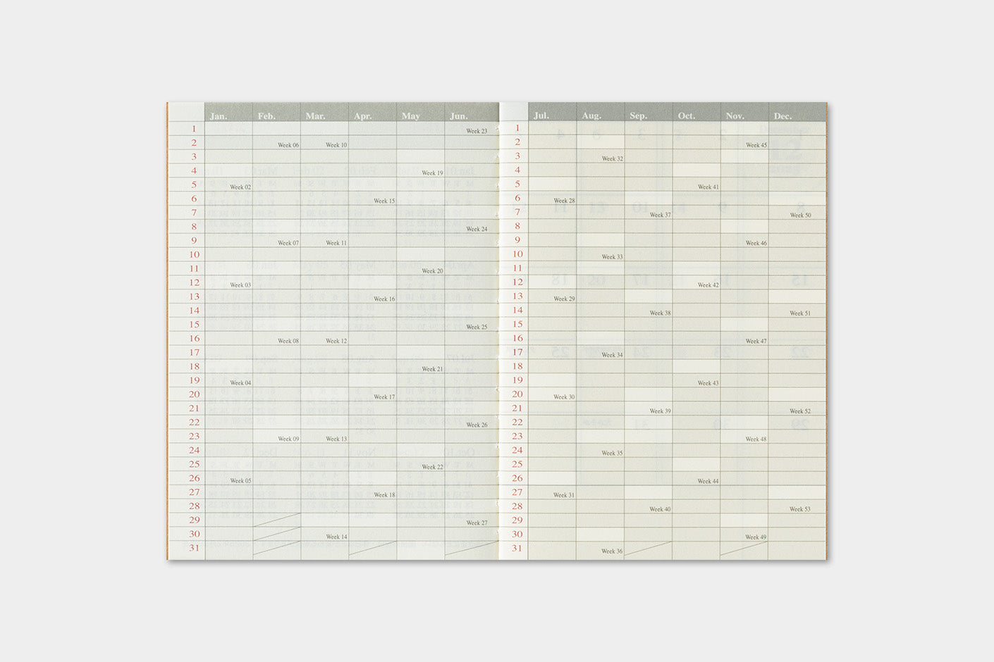 TRC 2026 Monthly Diary Passport Size (forpöntun/pre-order)
