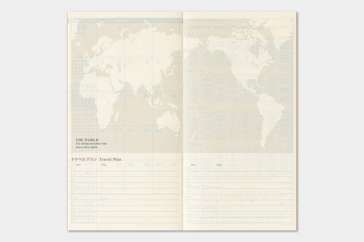 Traveler's Company 2027 Monthly (Regular Size) - forpöntun