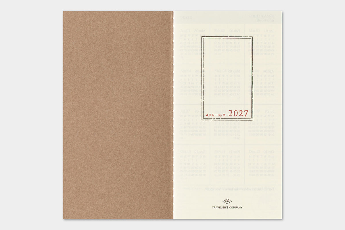 Traveler's Company 2027 Weekly + Memo (Regular Size) - forpöntun