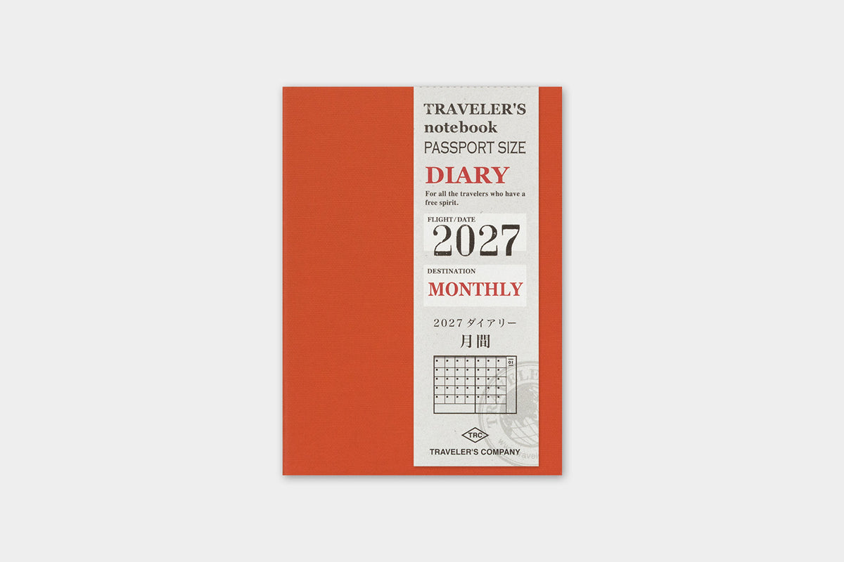 Traveler's Company 2027 Monthly (Passport Size) - forpöntun