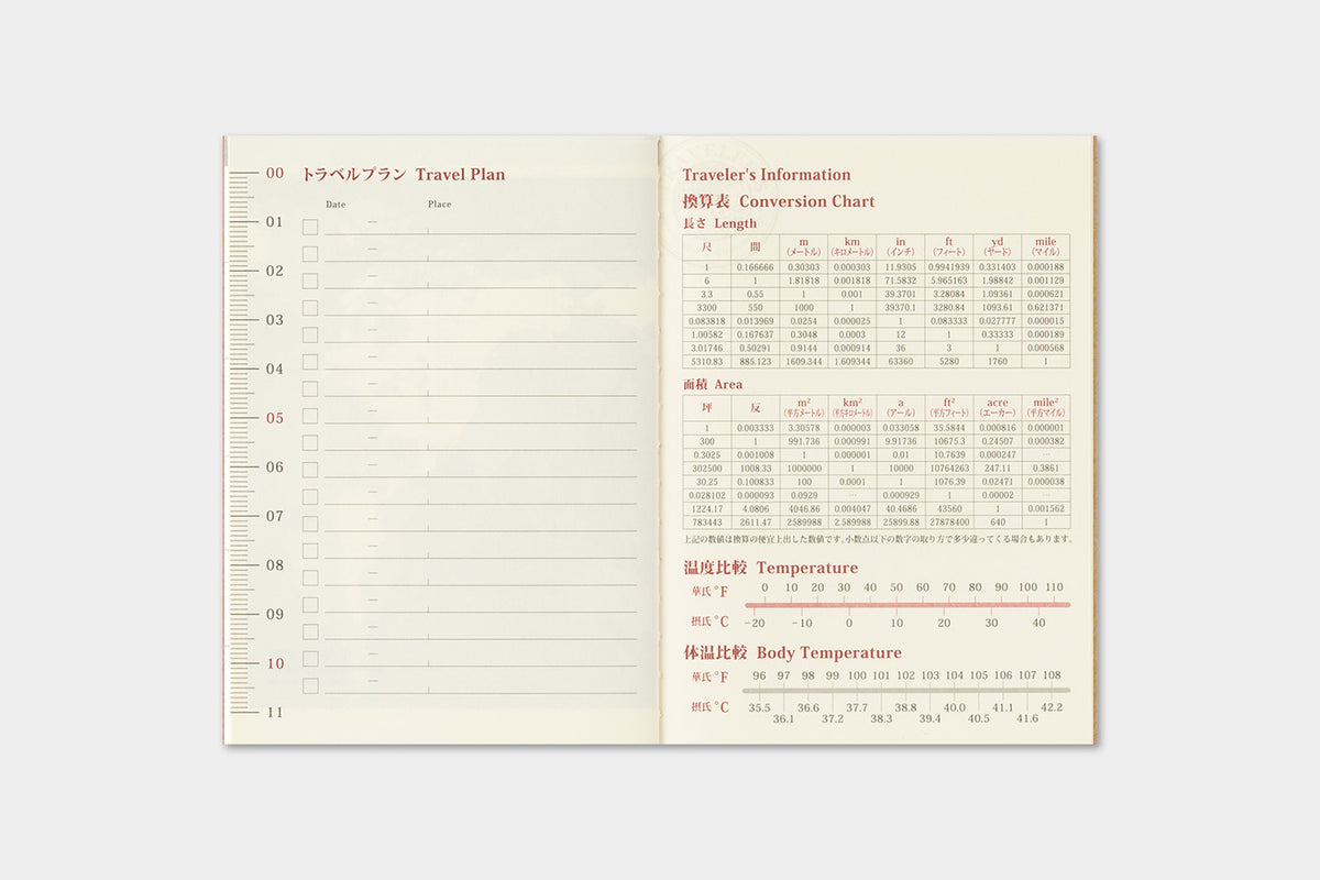 Traveler's Company 2027 Monthly (Passport Size) - forpöntun