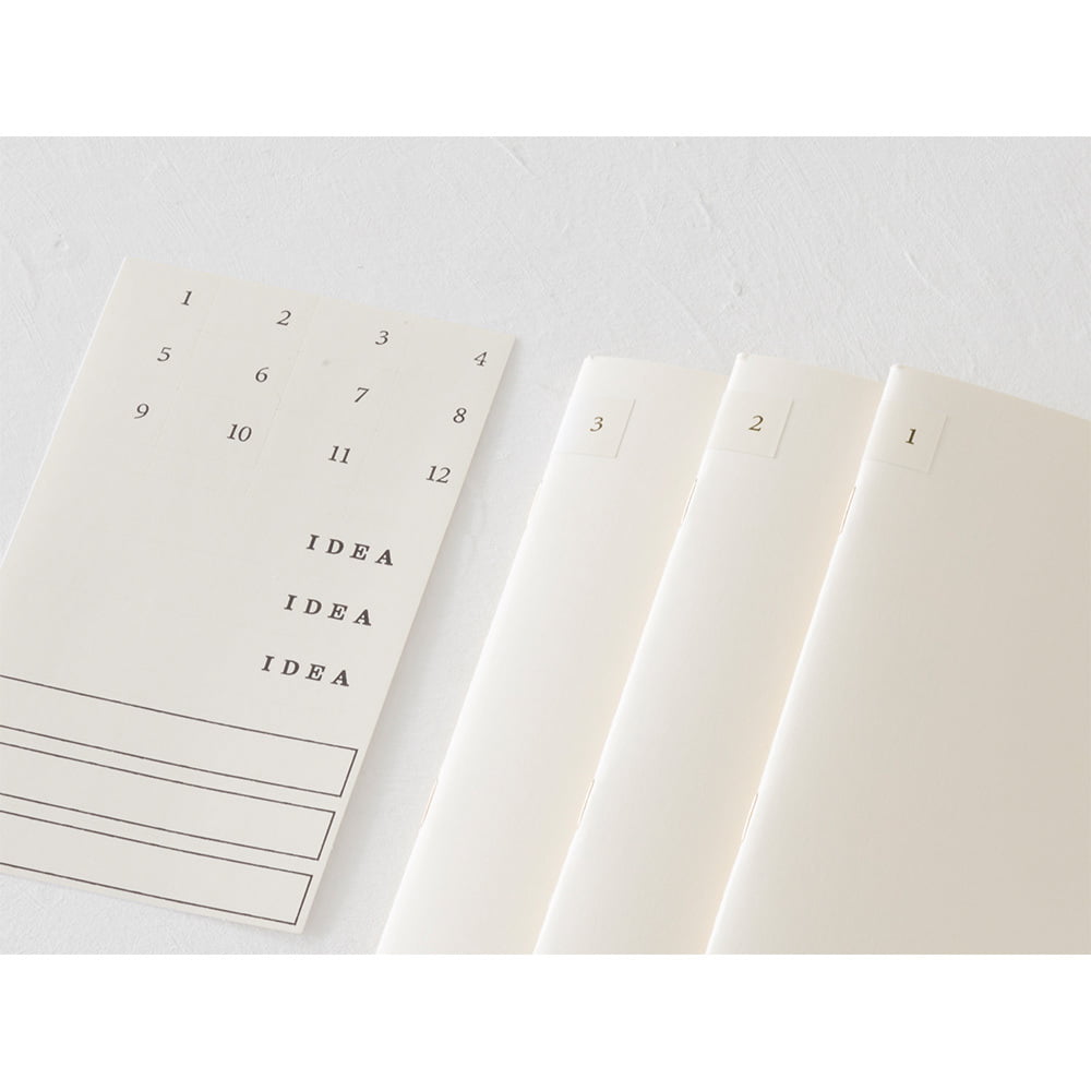 MD Notebook Light B6 Slim Blank 3pcs