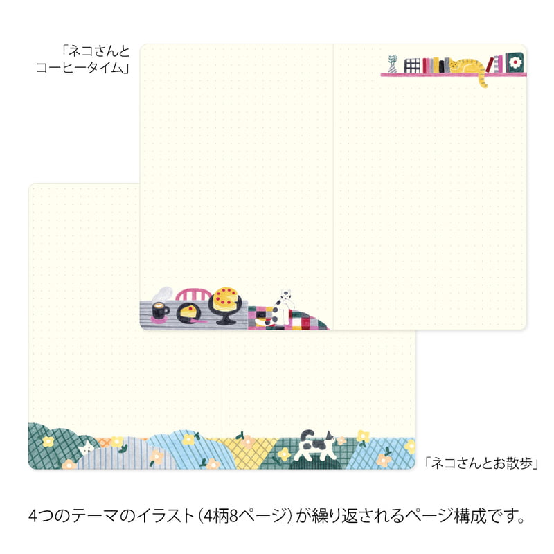 Yuru Log Notebook B6 Cat