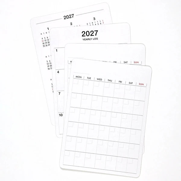 Mánaðarlímmiðar fyrir 2027 (A5)