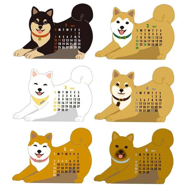 Dagatal 2027 - Shiba Inu hundarnir