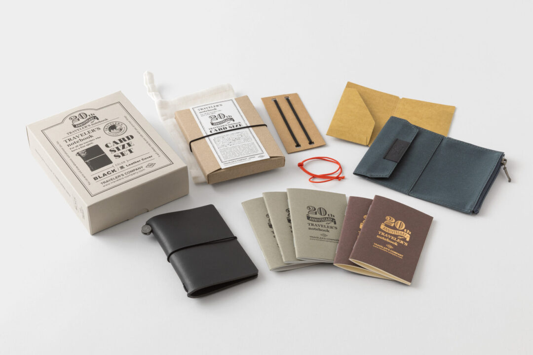 TRAVELER’S notebook Card Size 20th Anniversary Set - Black