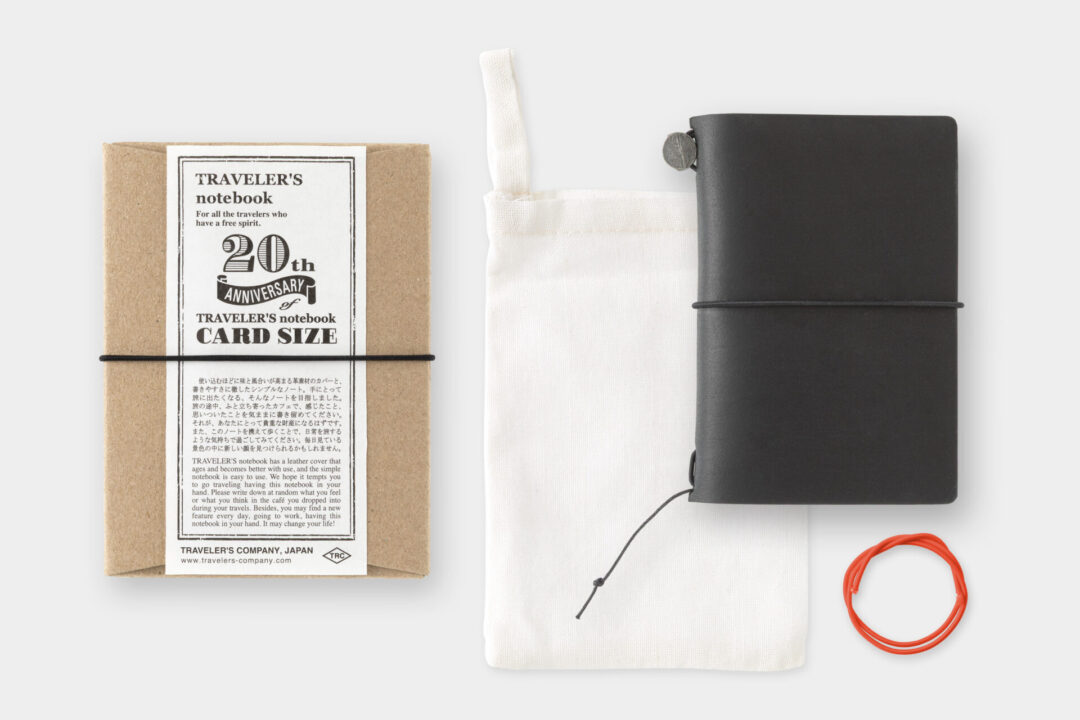 TRAVELER’S notebook Card Size 20th Anniversary Set - Black