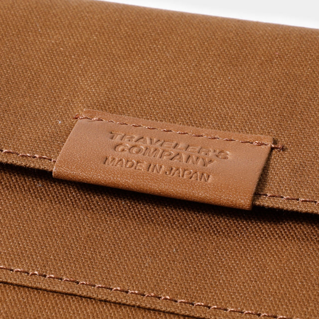 TF Traveler's Notebook Cotton Zipper Case Passport Size - BROWN