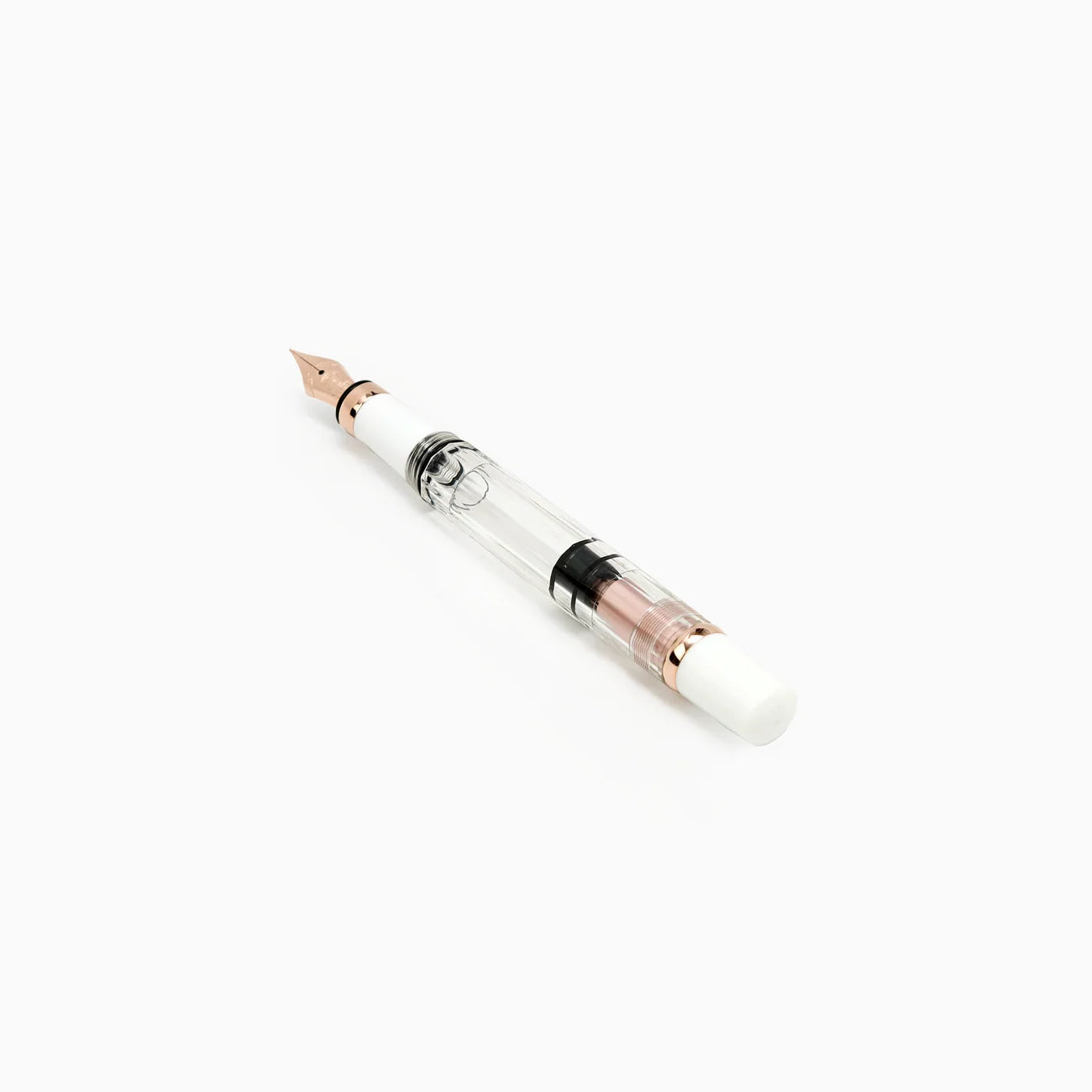 TWSBI Diamond 580 Rose Gold II Fountain Pen White - EF/F/M NIB