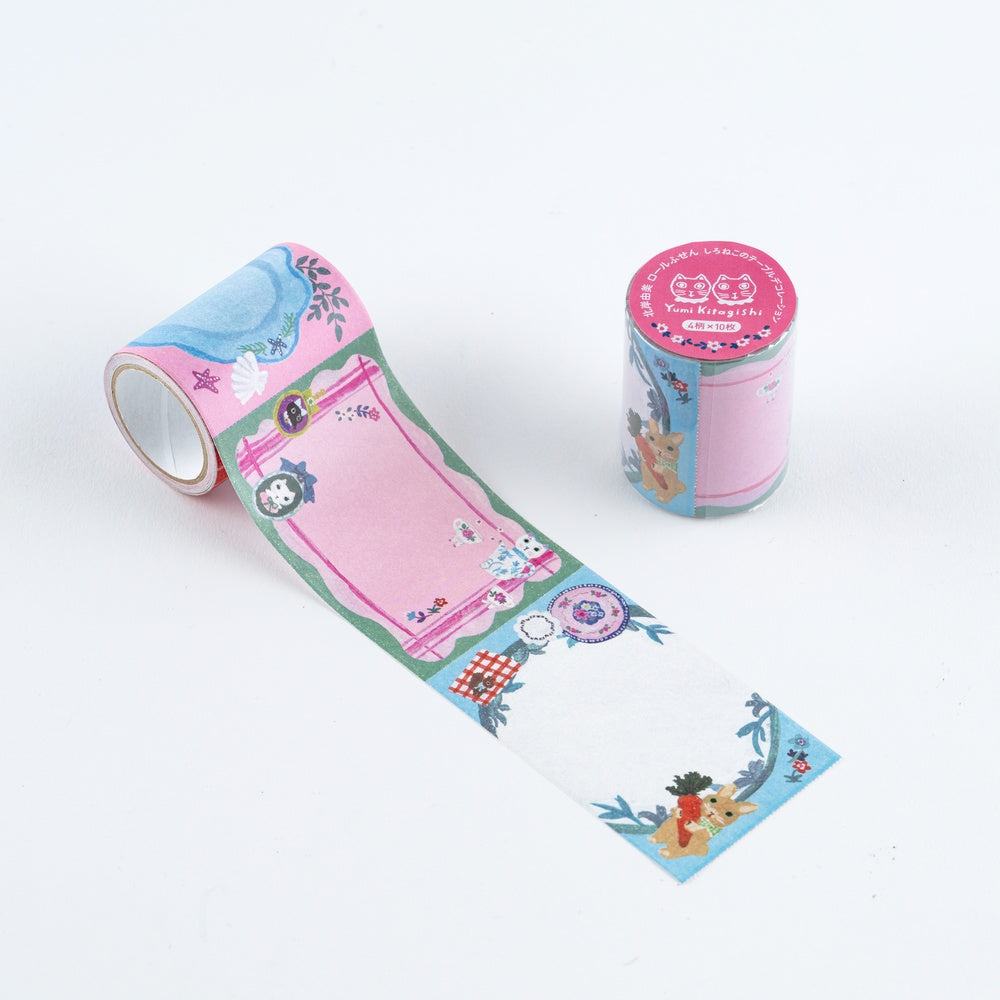 Yumi Kitagishi: Sticky Note Roll - White Cat’s Table Decorations
