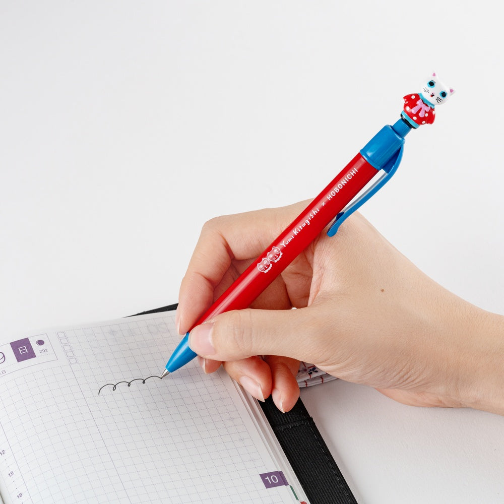 Yumi Kitagishi: Ballpoint Pen (0.5mm) - White Cat