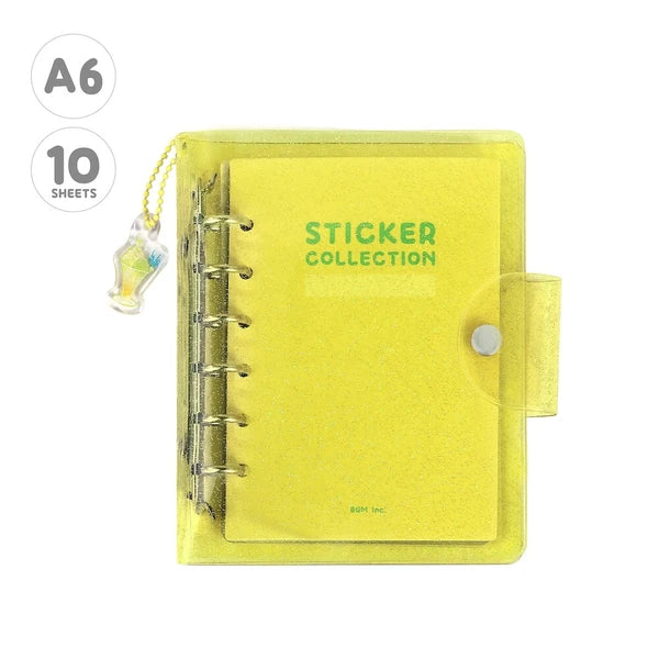 Límmiðabók A6 - Gul