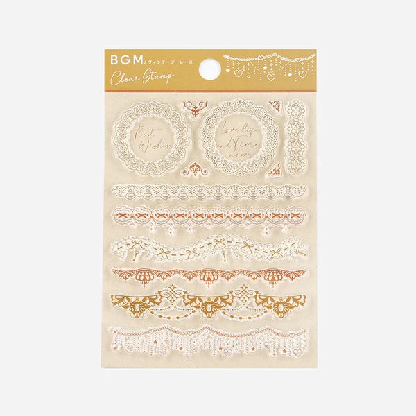 Clear Stamp - Vintage blúnda
