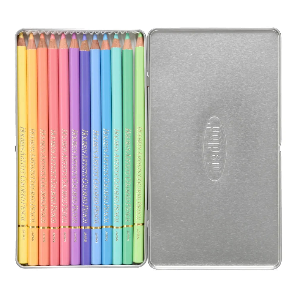 Holbein Colored Pencil - Pastel Set (12 colors)