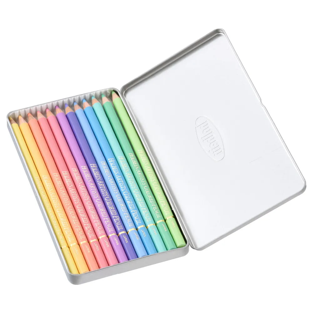 Holbein Colored Pencil - Pastel Set (12 colors)