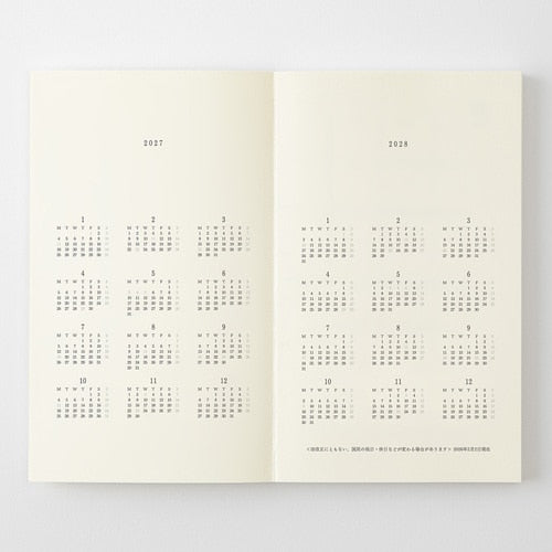 MD Notebook Diary B6 Slim 2027