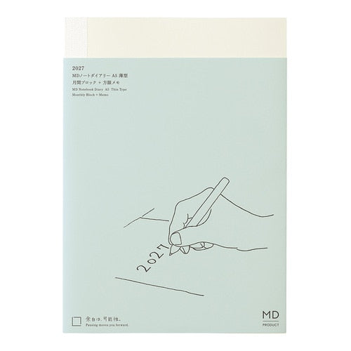 MD Notebook Diary A5 Thin 2027