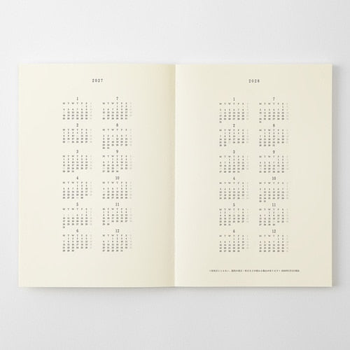 MD Notebook Diary A5 Thin 2027