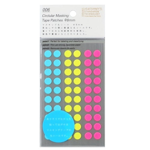 Stálogy doppulímmiðar (8mm) Shuffle Neon