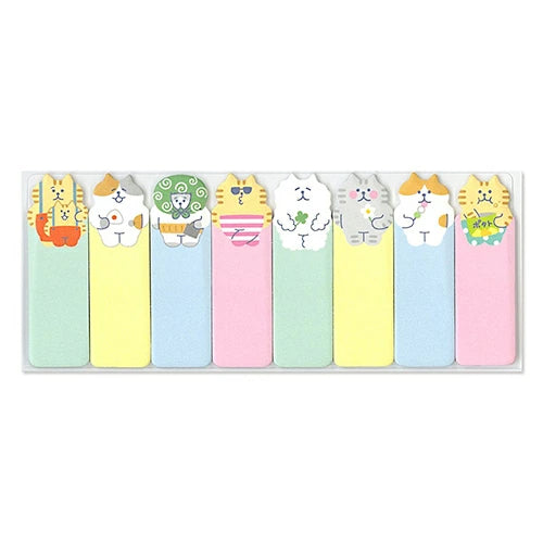 Bókamerki með lími - Gorogoro og vinir