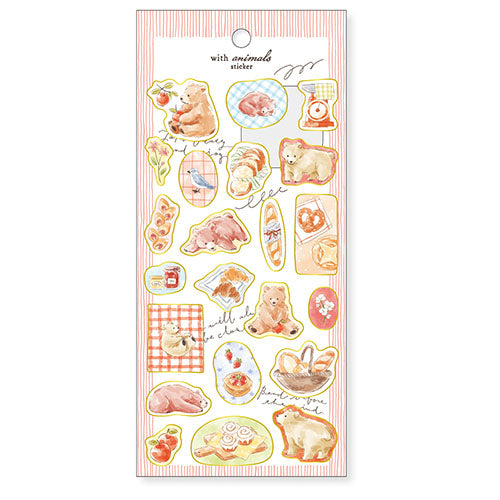 Límmiðar - bangsar og brauð