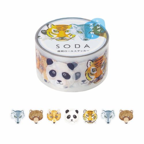 SODA límmiðar á rúllu - dýr (20mm x 3m)