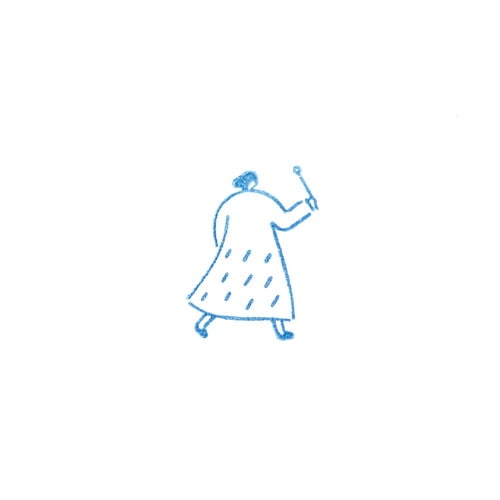 KORI JIRUSHI glær stimpill - stelpa