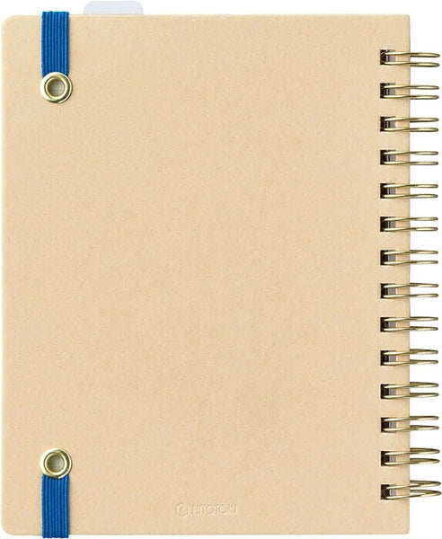 HITOTOKI NOTE - stílabók með gormum og teygju (minni)