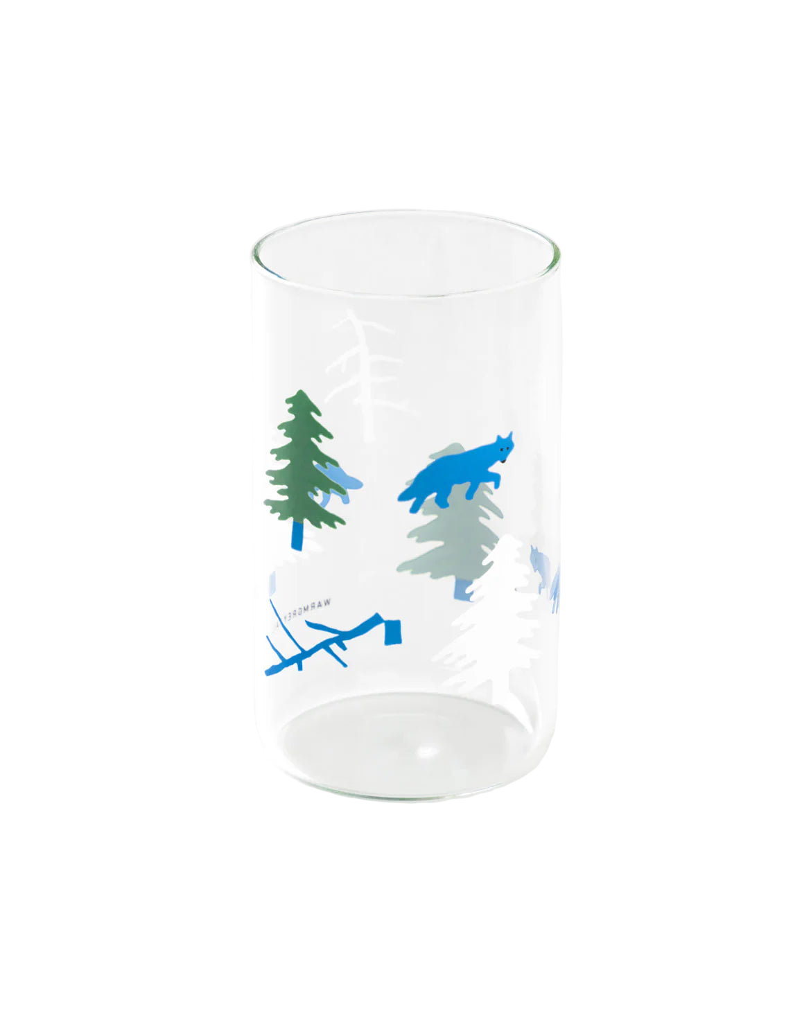 Warmgrey Tail myndskreytt glas - NORTH LAND