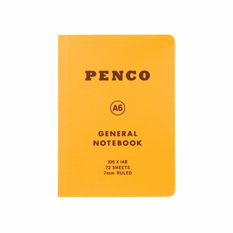 Penco PP línustrikuð glósubók (A6) Yellow