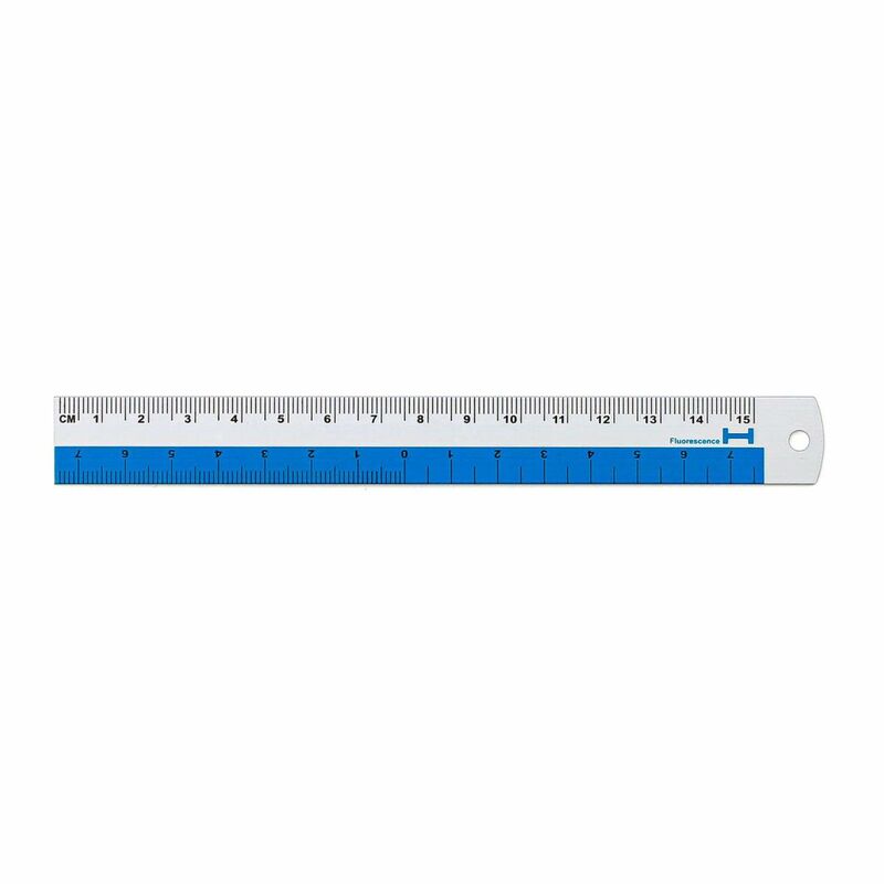 Reglustika úr áli (15 cm) - blá