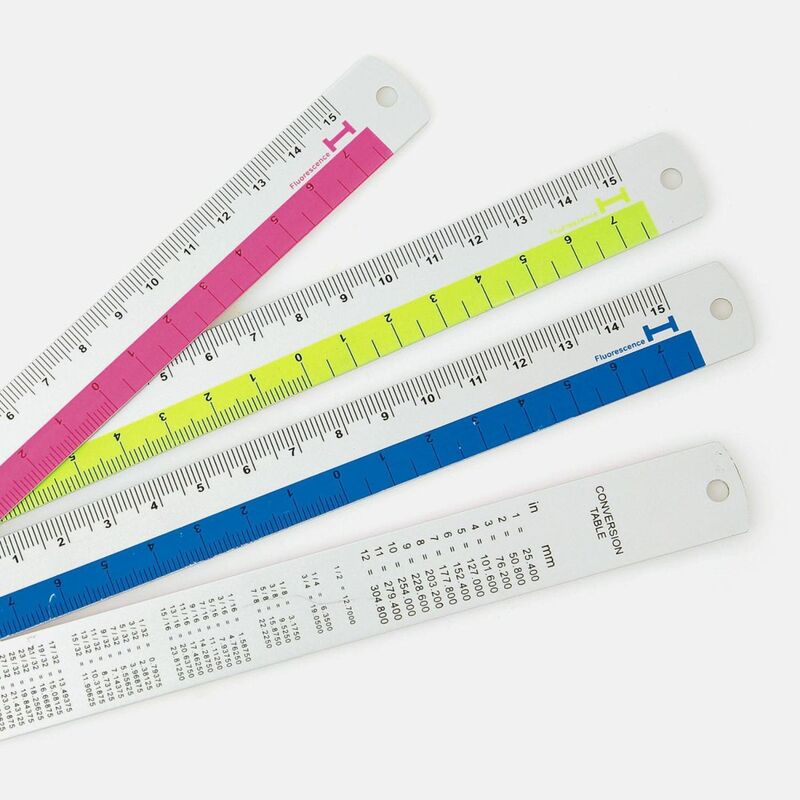 Reglustika úr áli (15 cm) - blá