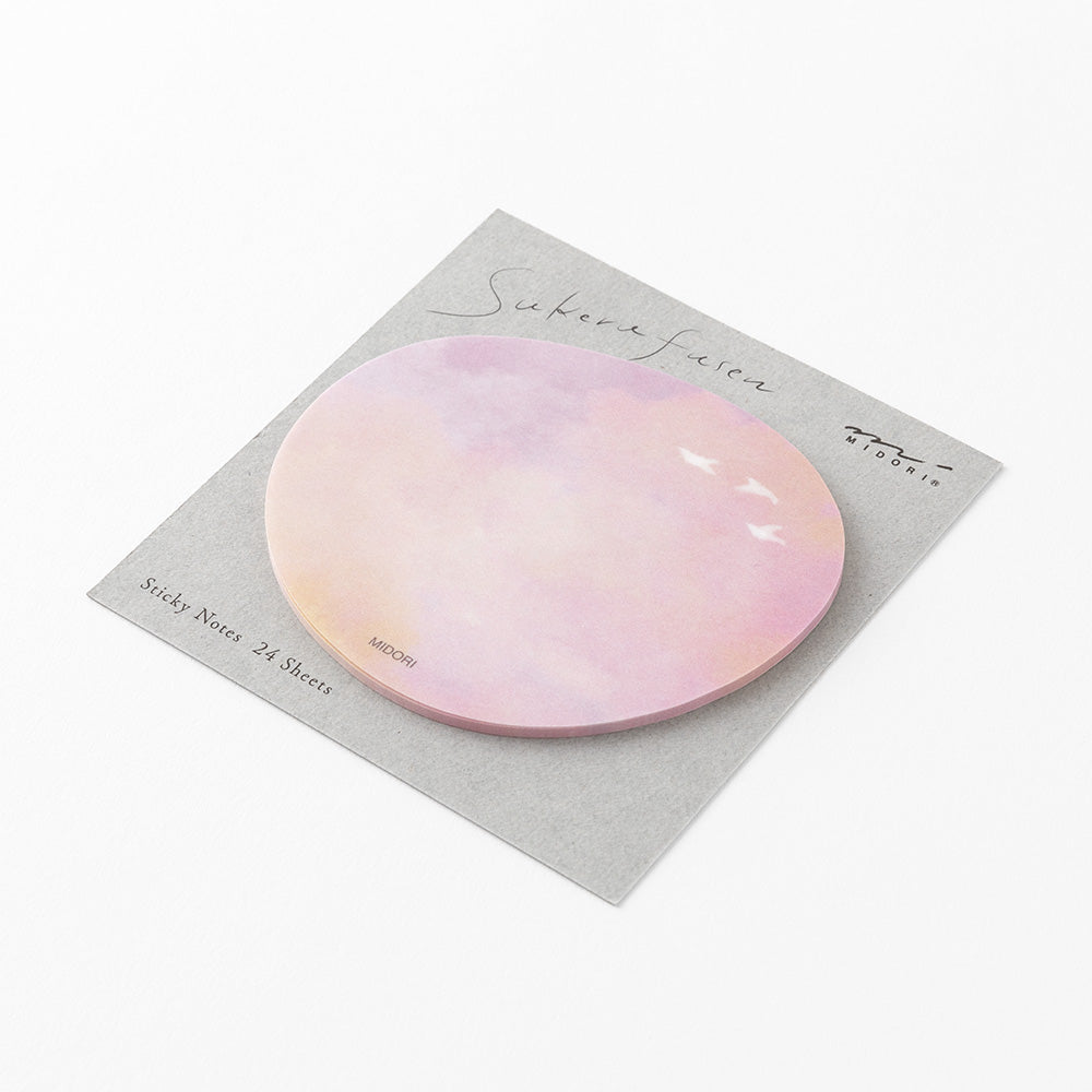 Gegnsæir minnismiðar - sólsetur