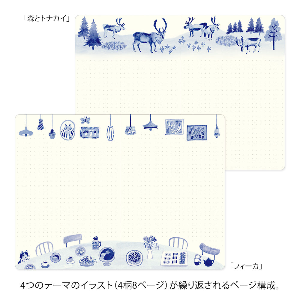 Yuru Log glósubók - norðurlöndin (B6)