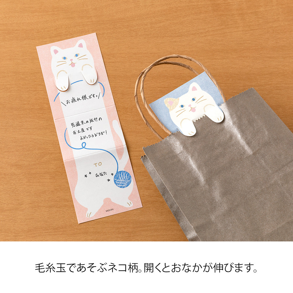 Langir miðar með langri kisu