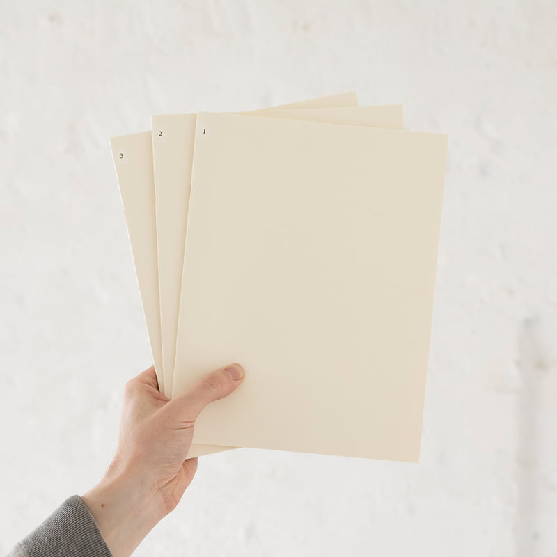 MD Notebook Light A4 - rúðustrikuð (3 í pakka)