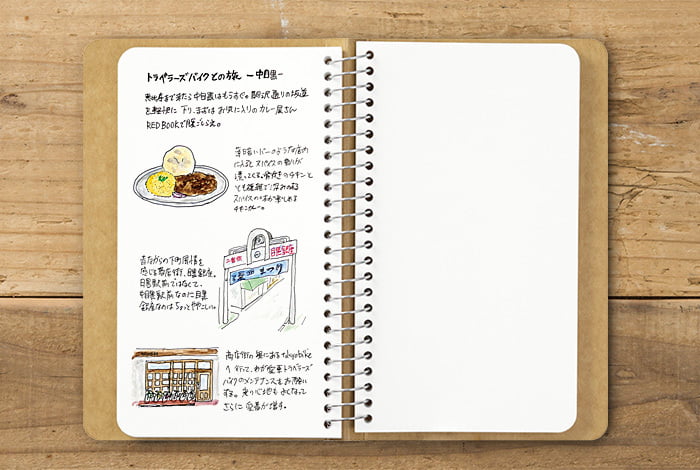 TRC SPIRAL RING NOTEBOOK A6 Slim Paper MD White