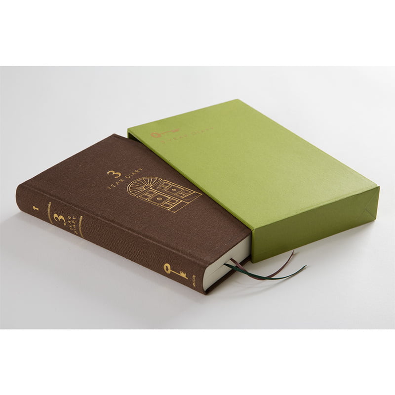 3 ára dagbók - brún