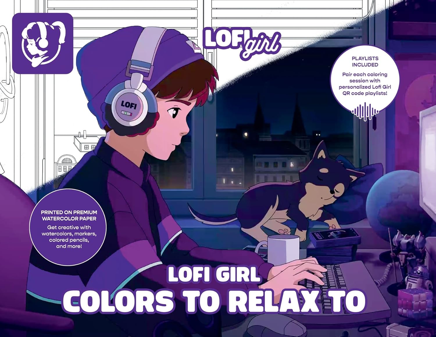 Litabók - Lofi Girl Colors To Relax To