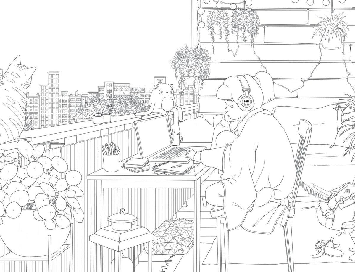 Litabók - Lofi Girl Colors To Chill To